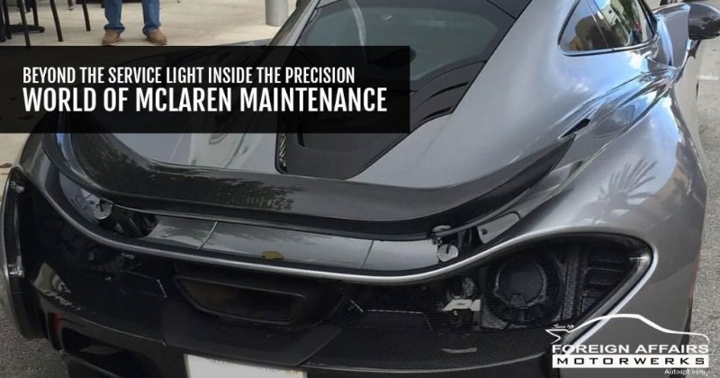 McLaren 유지보수:서비스 라이트를 넘어서는 정밀도 