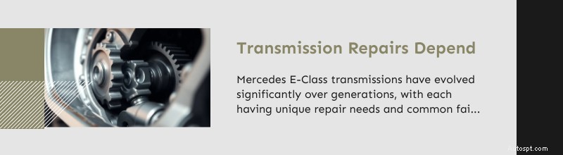 Dallas &Plano Mercedes E-Class 수리:첨단 기술을 위한 전문 기술자 