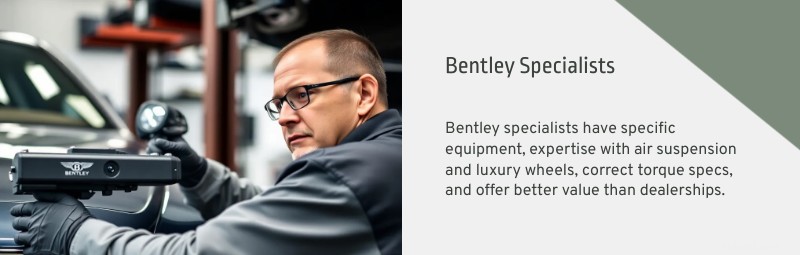 Dallas &Plano의 Bentley 휠 정렬 및 타이어 서비스 – 럭셔리 성능과 안전을 위한 전문 정밀함 