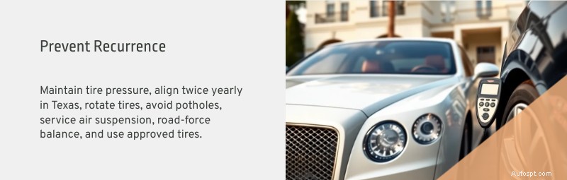 Dallas &Plano의 Bentley 휠 정렬 및 타이어 서비스 – 럭셔리 성능과 안전을 위한 전문 정밀함 